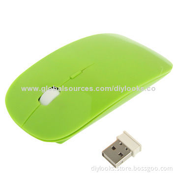 2.4GHz Wireless Ultra-thin Laser Optical Mouse with USB Nano Receiver, Plug-and-play